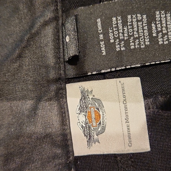 ❤️ HARLEY DAVIDSON COATED LEATHER-LOOK MOTO LEGGINGS, 6 (28) - Picture 3 of 6